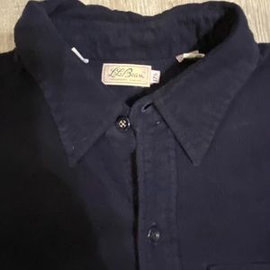 vintage cotton LL Bean mens buttton up